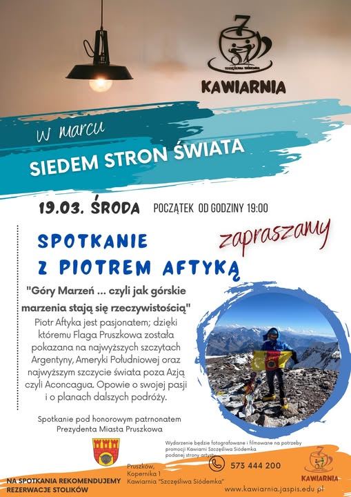 Siedem stron świata – Spotkanie z Piotrem Aftyką