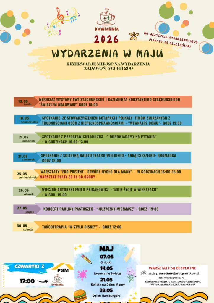 Wydarzenia w maju 2026